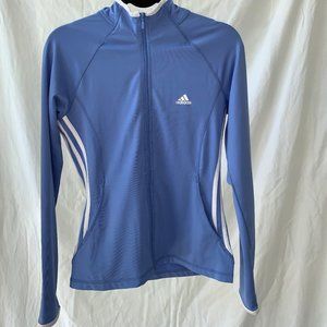 Adidas Purple Full Zip Long Sleeve Jacket